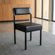 Training Chair | Mid Backrest Visitor Black Seat - 2