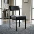 Training Chair | Mid Backrest Visitor Black Seat - 4