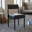 Training Chair | Mid Backrest Visitor Black Seat - 5