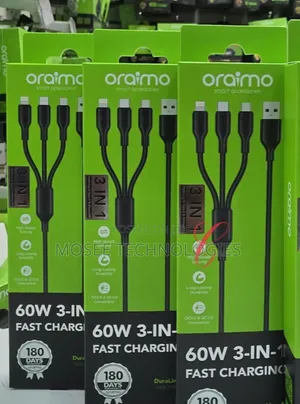 Oraimo DuraLine 4 60W 3-in-1 Fast Charging Cable