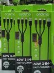 Oraimo DuraLine 4 60W 3-in-1 Fast Charging Cable - 1