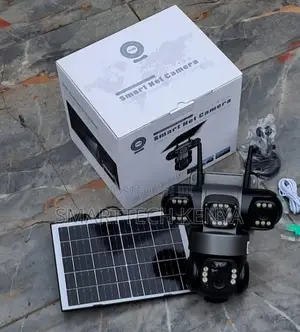 Kamera ya Usalama ya 3 Lens Triple Screen Wireless WiFi Solar PTZ V380 Pro