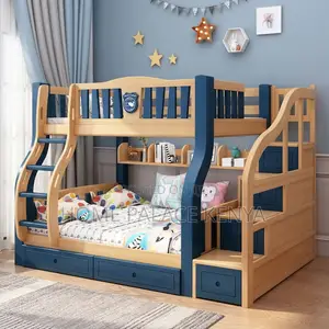 Kitanda cha Bunk cha Mbao kwa Nafasi za Kushiriki