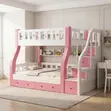 Kitanda cha Bunk cha Mbao kwa Nafasi za Kushiriki - 4