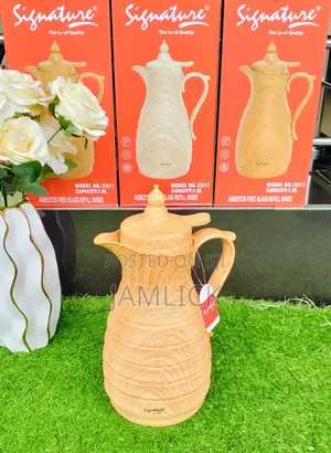 1L Classy Wooden Design Vacuum Flask for Hot Drinks