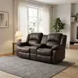 Home Recliners 2-Seater Recliner Sofa with Cup Holders - 1