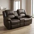 Home Recliners 2-Seater Recliner Sofa with Cup Holders - 2