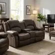 Home Recliners 2-Seater Recliner Sofa with Cup Holders - 3