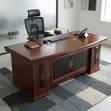 1600mm Ofisi ya Mtendaji L-umbo Meza | Meneja CEO Meza - 1