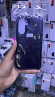 Black Faux-Leather Back Case for Samsung Galaxy A56 5G - 1
