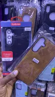 Black Faux-Leather Back Case for Samsung Galaxy A56 5G - 2