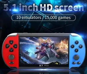 X7 Plus Handheld Game Console - 5.1 Inch, 15,000 Games