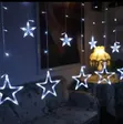 Star-Shaped LED Curtain String Light 1x3M - 5