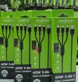 Oraimo DuraLine 4 60W Multi-Connector Fast Charging Cable - 2