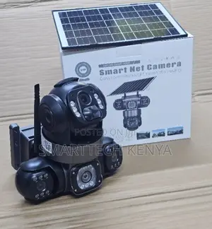Triple Lens WiFi Solar CCTV Camera Nje Isiyo na Waya 360°