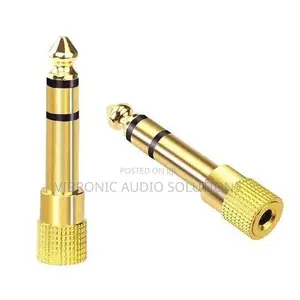 Vipande 5 vya Adapta ya Stereo ya 6.35mm (1/4 Inchi) Kiume hadi 3.5mm (1/8 Inchi) Kike