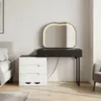 Home Palace Dressing Table yenye Mwanga - Nyeusi Juu - 2