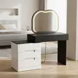 Home Palace Dressing Table yenye Mwanga - Nyeusi Juu - 3