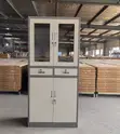 4 Door Metallic Half Glass Office Filing Cabinet - 5