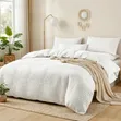 Seti ya Duvet Cover ya Waffle - Pamba - Queen/King - Mpya - 1