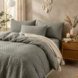 Seti ya Duvet Cover ya Waffle - Pamba - Queen/King - Mpya - 2