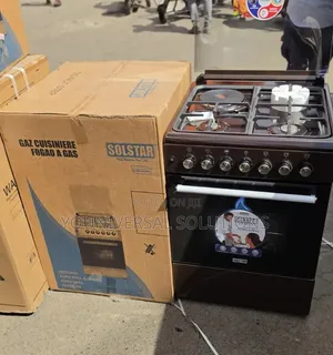 Solstar 60x60 Jiko la Kusimama - 3 Gesi + 1 Umeme, Oven ya Umeme