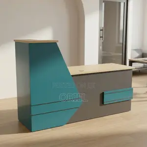 2M Office Reception Desk - Brown