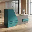 2M Office Reception Desk - Brown - 5