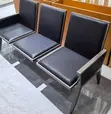 Heavy Duty Ergonomic Leather Padded Reception Bench - 1
