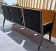 Heavy Duty Ergonomic Leather Padded Reception Bench - 4