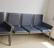 Heavy Duty Ergonomic Leather Padded Reception Bench - 5