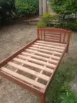 Kitanda cha Mbao cha 3.5 na 6ft Kilichotumika - 2