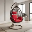 Kiti cha Kukunja cha Balcony - Rattan Nyeusi - 1