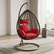 Kiti cha Kukunja cha Balcony - Rattan Nyeusi - 2