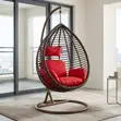Kiti cha Kukunja cha Balcony - Rattan Nyeusi - 3