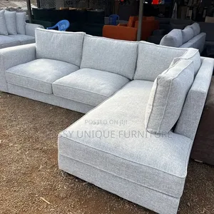 Light Grey L-Shaped Corner Sofa