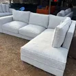 Light Grey L-Shaped Corner Sofa - 2