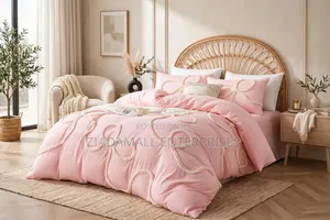 Bowknot Tufted Duvet Cover Set - Ultra Luxury Pink
