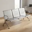 3-Person Heavy Duty Steel Waiting Bench - 1