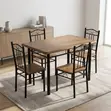 Wooden Top 4-Person Dining Set - 3