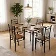 Wooden Top 4-Person Dining Set - 5