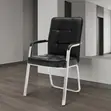 Executive Leather Reception Chairs (Set of 2) - 4
