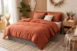 Pom-Pom Laced Duvet Cover Set - Bohemian - Terracotta Burnt Orange - 6x7/6x6 - 2