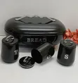 Elegant Bread Storage Bin with 3 Canisters - 3