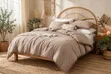 Pom-Pom Laced Duvet Cover Set Beige - Bohemian Microfiber - 1