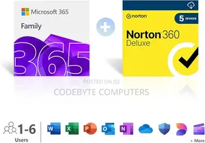 Microsoft 365 Family - Watumiaji 6 - Mwaka 1 (Afrika Pekee)