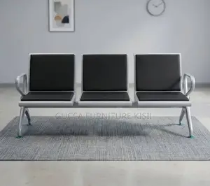 3 Seater Padded Ergonomic Airport Reception Bench