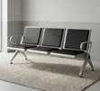 3 Seater Padded Ergonomic Airport Reception Bench - 5
