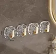 Acrylic Wall Mounted Self Adhesive Hooks (4pc) - 1