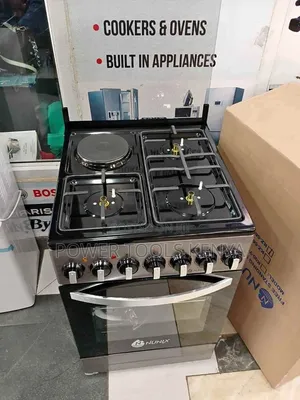 Nunix Cooker ya Kusimama Bure 50x55cm 3 Gesi + 1 Umeme